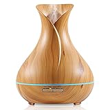 Aroma 400 ml BPA-freier Ultraschall-Aromatherapie-Diffusor für ätherisches Öl, Luftbefeuchter für Zuhause, Büro, Spa und mehr H