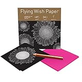 Flying Wish Paper - Write it, Light it, & Watch it Fly - Sunflowers, Shining Star - 5' x 5' - M