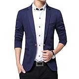 Allthemen Herren Sakko Sportlich Slim Fit Blazer Männer Modern Freizeit Jackett Business Anzugjack