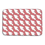 AoLismini Fußmatte Indoor Outdoor verblasste Text Briefmarken Freiheitsstatue Schriftzug New York Coliseum Schriftzug Rom Nahtlose Muster verblasste Text Briefmarken M