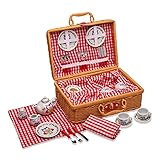 Wobbly Jelly – „Waldtiere” Teeservice & Picknickkorb – 31-teiliges Spielgeschirr fü