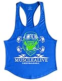 Herren Bodybuilding Tank Tops Hemden Baumwolle Fitness Stringer Sport S