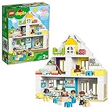 LEGO 10929 DUPLO Unser Wohnhaus 3-in-1 Set, Puppenhaus für Mädchen und Jungen ab 2 Jahren mit Figuren und T