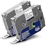 Labelwell Tzc-231 TZ Tape 0.47 12mm Ersatz für Brother Tze-231 Tze231 Tz-231 Schwarz auf Weiß Schriftband für Brother P-Touch H105 Cube 1000 1010 H100LB P700 D450VP 1280 H100 D400 Beschriftungsg