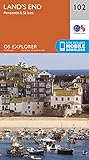 Land's End: Penzance & St Ives (OS Explorer, Band 102)