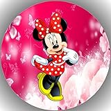 Fondant Tortenaufleger Tortenbild Geburtstag Minnie Maus AMA16