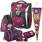 Olivia The OWL - Eule - Schneiders LED-TOOLBAG Plus mit LED-LEUCHTSYSTEM Schulranzen-Set 6tlg mit Sporttasche und SCHULTÜTE - 78326-051