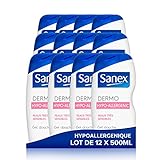 Sanex Dermo Hypo-Allergenic Duschgel, 500 ml, 12 Stück