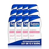 Sanex Dermo Hypo-Allergenic Duschgel, 500 ml, 12 Stück