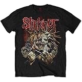 Slipknot Herren T-Shirt Schwarz Schwarz Large Gr. M, Schw