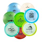 Viking Discs Tournament Disc Golf Set - 8 Frisbee-Scheiben für Jede Entfernung, PDGA zugelassen - Funsport im Freien für Erwachsene und Kinder - Putter, Mid-Range, Fairway Driver, Distance D