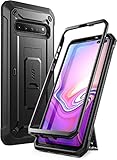 SUPCASE Hülle für Samsung Galaxy S10 Handyhülle Outdoor Case Bumper Schutzhülle Robust Cover [Unicorn Beetle Pro] OHNE Displayschutz mit Gürtelclip und Ständer 2019 Ausgabe (Schwarz)