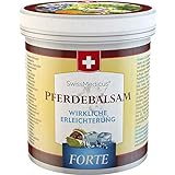 SwissMedicus - Pferdebalsam kühlend extra stark - Pferdesalbe Forte 500 ml - enthält 25 Kräuterextrakte inkl. Beinwell - Rosskastanie - Wacholder - Arnika - Eukalyp