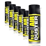 6 x 400ml 400ml Oputec Air Duster Tastatur Reiniger - Druckluftspray Druckgasreinig