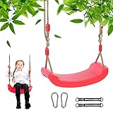 WELLXUNK Schaukel Garten, Schaukel Sitz, Kinderschaukel Outdoor, Schaukelsitz Schaukelbrett, Outdoor Kinderschaukel, Höhenverstellbar,