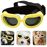 Haustier Hund Sonnenbrille, UV Sonnenbrillen für Hunde, Sonnenbrillen für Hunde, Hunde Sonnenbrille Verstellbarer, Sonnenbrille für Katzen, Sonnen und Windschutz, Schutz für die Aug