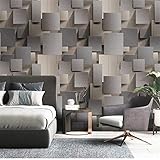 Hintergrund Fototapete 3d abstrakte geometrische Grau optische Täuschung Effekt Vliestapete Dekoration Design Moderne Tapetenrolle Wandbild moderne Wand Schlafzimmer Wohnzimmer Wandtapete 0.53×10