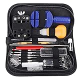 IWILCS 147 TLG Uhrenwerkzeug Set Professionelle, Uhrenwerkzeug Set, Watch Tools Set, Uhren Reparatur Set mit Reparaturhammer Pinzette zum Befestigen des Sitzes für Die Meisten U