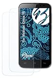 Bruni Schutzfolie kompatibel mit Mobistel Cynus T6 Folie, glasklare Displayschutzfolie (2X)