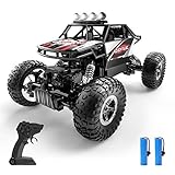 DEERC DE45 RC Ferngesteuertes Auto für Kinder 1:14 RC Car Off Road 90 Min. Lange Laufzeit,Geländewagen 2,4 GHz Spielzeugauto Dual Motoren LED Scheinwerfer drinnen und draußen für Jungen M