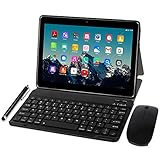 Tablet 10 Zoll 4G LTE - TOSCiDO M863 Tablets Android 10.0,Tablet PC 4 GB/RAM,64 GB/ROM ,Otca Core,Dual SIM,WiFi, Tastatur |Wireless Maus|M863 Tablet Cover und Mehr Enthalten - G