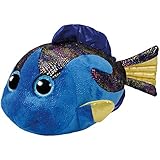 TY 37244 Fish Beanie Boo's Aqua Fisch mit Glitzeraugen, 42 cm, b