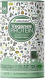 VEGANES PROTEIN NATUR BIO, 1kg, DE-ÖKO-006, mit BIO Reis-, Hanf-, Chia-, Sonnenblumen- & Kürbiskernprotein, cremig & geschmacksneutral, soja- & glutenfrei, Volksshake - vom B