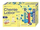 Kosmos 642136 C500 - Chemielabor, Starter-Set, Laboraustattung für Einsteiger, Chemie für Kinder ab 9 Jahre,Einsteigerlehrgang, Experimentierk