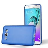 Cadorabo Hülle für Samsung Galaxy J7 2016 in METALLIC BLAU - Handyhülle aus flexiblem TPU Silikon - Silikonhülle Schutzhülle Ultra Slim Soft Back Cover Case Bump