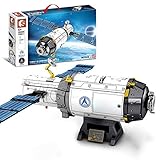 LDB SHOP Technik Raumschiff Modell, 1002 Klemmbausteine Technik Luft- und Raumfahrt Serie Bausteine mit Minifiguren, Universum Luftschiff Raumschiff Modell Kompatibel mit Lego T