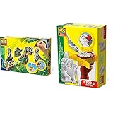 SES 1406 creative SES Gießen und anmalen Dinos Gips-& Mal-Set, Multi & 01135 Modelliergip