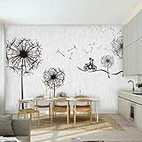 ZZXIAO Löwenzahn Romantische Tapete 3D Stereo TV Hintergrundbild 5D Nahtlose Wohnzimmer Schlafzimmer Wandbild 8D Euro fototapete 3d effekt tapete Wohnzimmer Schlafzimmer Hintergrundbild-430cm×300