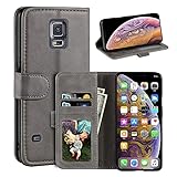 Schutzhülle für Samsung Galaxy S5 i9600, magnetisch, PU-Leder, Brieftaschen-Stil, modisch, Klapphülle mit Kartenfach und Ständer, für Samsung Galaxy S5 i9600, 5,1 Zoll, G