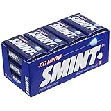 SMINT Mints Peppermint | 12 Metall-Dosen mit Pfefferminze-Pastillen | Zuckerfreie Zahnpfleg