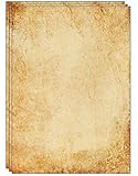 25 Blatt altmodisches Briefpapier/Vintage Design Papier DIN A4. Ideal für Vintage-Einladungen und B