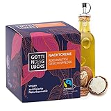 Göttin des Glücks Nachtcreme Naturkosmetik Arganöl Creme 50 ml – Gesichtscreme Vegan für trockene Haut – Feuchtigkeitsspendende Hautpfleg