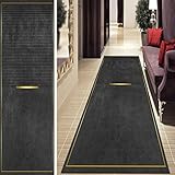 SESOUK Läufer Teppich Korridor rutschfest für Küche Wohnzimmer, Moderne Geometrisch Läuferteppich Flur Schlafzimmer Langer Bodenmatte Anpassbare Größe(Size:70X100CM,Color:EIN)