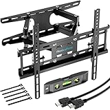 TV Wandhalterung Fernseher wandhalterung Schwenkbar Neigbar TV Halterung für 20-60 Zoll Flach & Curved LCD LED, Monitor(58-140CM) bis zu 50kg, max.VESA 400x400