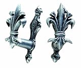 Denix Wandhalter 'Bourbon-Lilie' ausziehbar, Silber, 2er-S