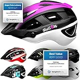 SkullCap® Fahrradhelm & MTB Helm + Visier für Herren & Damen (femTRAIL, M (55-58 cm))