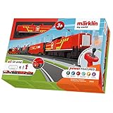 Märklin 29340 my world ‐ Startpackung Feuerwehr, Modelleisenbahn für Kinder ab 3 Jahre, Licht- und Soundeffekte, mit Hubschrauber, akkubetrieben, Spur H0