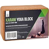 Zen Power Yoga Block aus 100% Kork, Übungshilfe für Yoga und Pilates, 10 x 15 x 22 cm, leicht, griffig, umweltfreundlich, vielseitig verwendbar, Yoga Zubehör, M