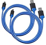 Amazon Basics - Controller-Ladekabel für die PlayStation 4 - 2er-Pack