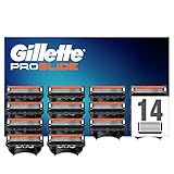 Gillette ProGlide Rasierklingen, 14 Ersatzklingen für Nassrasierer Herren mit 5-fach Kling