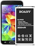 [3850mAh] Akku für Samsung Galaxy S5, aufrüsten Große Kapazität Li-ion Handy-Akku für Samsung Galaxy S5 EB-BG900BBU i9600 G900BVB [ohne NFC]