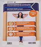 Richel® - Matratzenhülle Double Zipper | Mit praktischem Reißverschluss. Für 140 cm breite, bis zu 30 cm hohe und 200 cm Lange Matratzen. Hochwertige Matratzenschutzhü