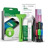GIGA Fixxoo Akku Reparatur-Set für iPhone 8 | Kapazität wie Original-Akku | Ersatz-Akku mit Werkzeug-Kit für einfachen Austausch mit Anleitung bei defekter B