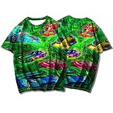 SSBZYES Herren-T-Shirts mit kurzen Ärmeln Herren-Graffiti mit kurzen Ärmeln Lockere T-Shirts Herren-T-Shirts in großen Größen Übergrößen-Oberteile T-Shirts mit kurzen Ärmeln Locker und b