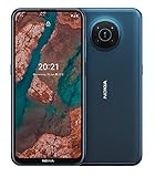 Nokia X20 5G Smartphone, Dual-SIM, RAM 8GB, ROM 128GB, 64MP Quad-Kamera von ZEISS, 6,67” Full HD+ Display, sicheres Android 11 mit 3 Jahre Herstellergarantie & Updates, Alurahmen - Nordic B