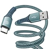 [2 Stück] USB C Kabel AviBrex Typ C Schnellladekabel Ladekabel geflochten kompatibel für Samsung Galaxy S10 S9 S8 S20 Plus A3 A5 2017 Note 10 9 8, Huawei P10 P9, Google Pixel, Sony Xperia XZ, LG-Grü
